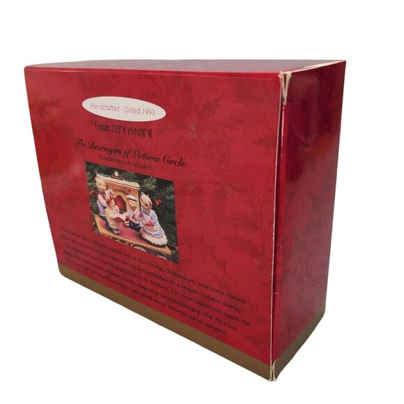 Hallmark 1993‎ Bearinger Flickering Fireplace Working Lit Tabletop Display Vtg - Picture 9 of 11